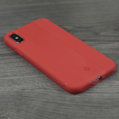 Чехол TOTU Design Soft series carbon fiber version для iPhone X Red