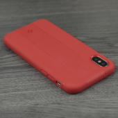 Чехол TOTU Design Soft series carbon fiber version для iPhone X Red