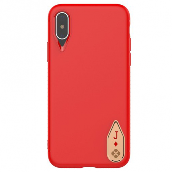 Чехол TOTU Design Poker series для iPhone X J-red-1
