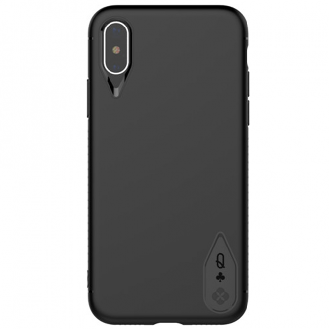 Чехол TOTU Design Poker series для iPhone X Q-Чёрный-1