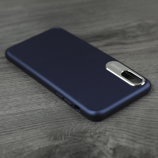 Чехол TOTU Design Pure color series exquisite version для iPhone X Blue-4