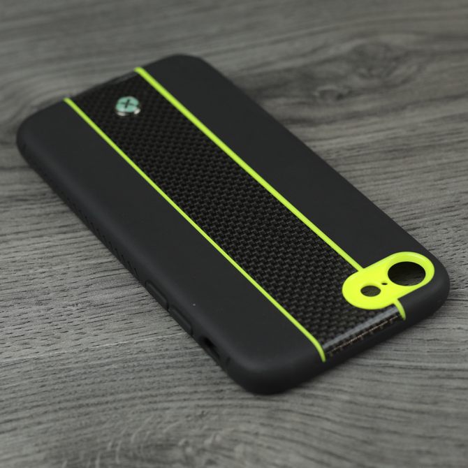 Чехол TOTU Design Verti Color series для iPhone 7/8 Чёрный/Зеленый-4