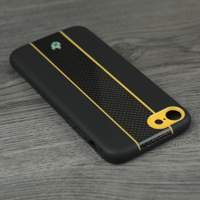 Чохол TOTU Design Verti Color series для iPhone 7/8 Чорний/Жовтий-4