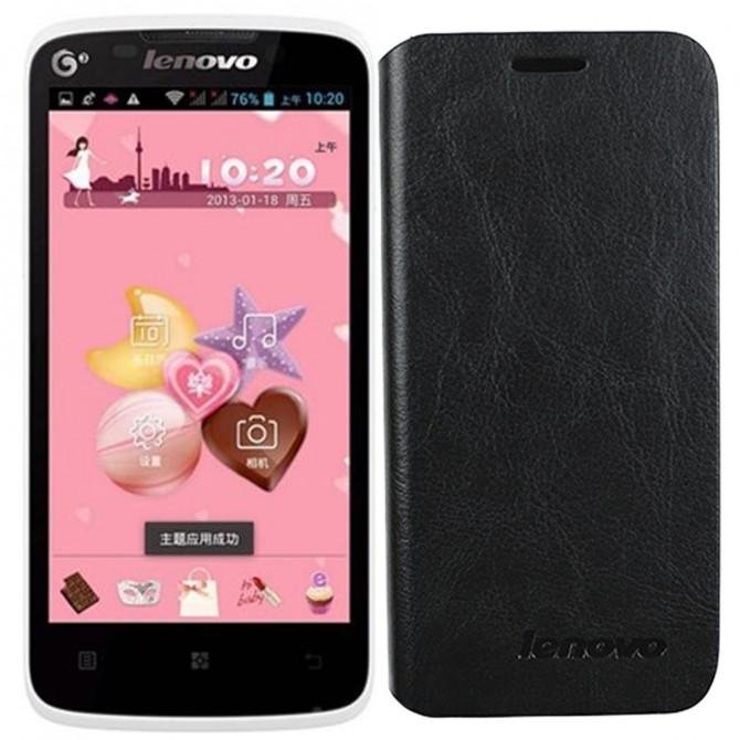 Чехол книжка для Lenovo A670 Чёрный