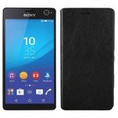 Чехол книжка для Sony Xperia C4 Чёрный Чехол книжка для Sony Xperia C4 Чёрный