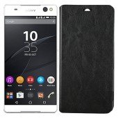 Чехол книжка для Sony Xperia C5 Чёрный Чехол книжка для Sony Xperia C5 Чёрный