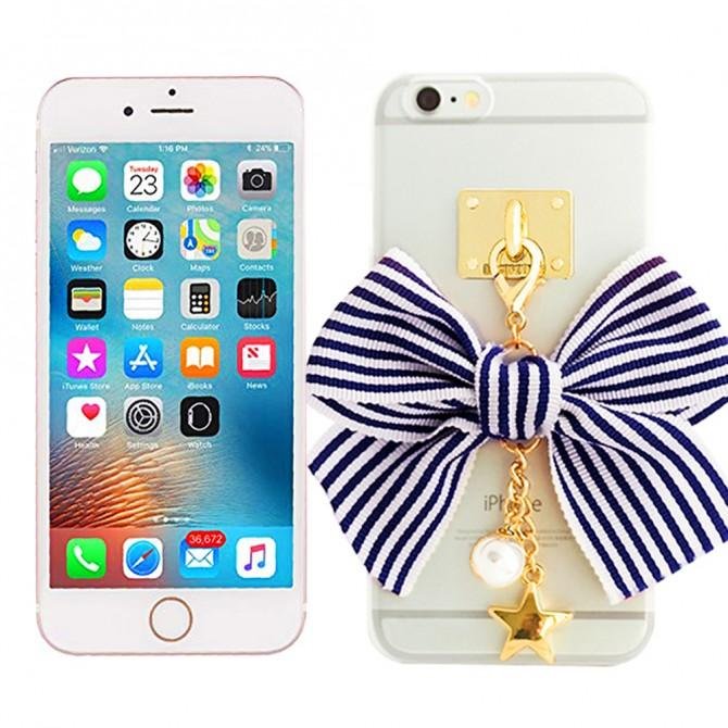 Чехол Bow with Tassel Case для iPhone 7 Blue