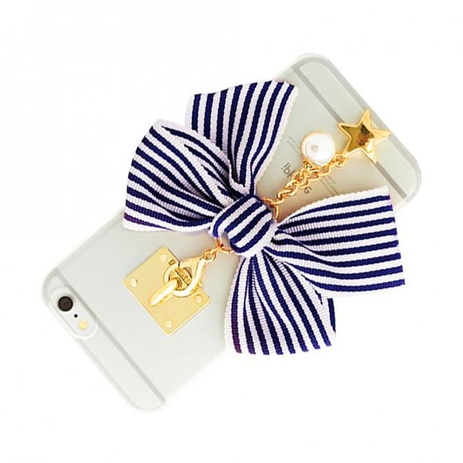 Чехол Bow with Tassel Case для iPhone 7 Blue-1