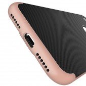 Чохол Carbon fiber with Metal bumper для iPhone 7/8 Рожеве Золото Чохол Carbon fiber with Metal bumper для iPhone 7/8 Рожеве Золото