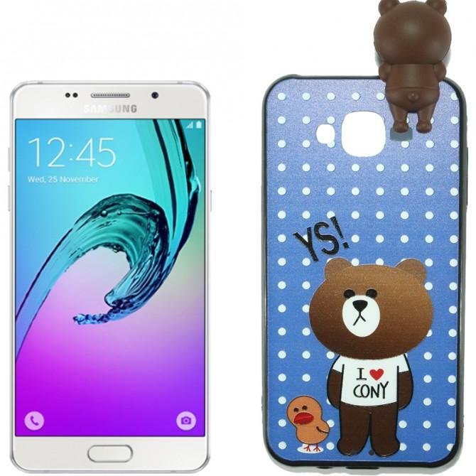 Чохол Cartoon Silicone Case для Samsung J710 (J7-2016) Teddy Bear