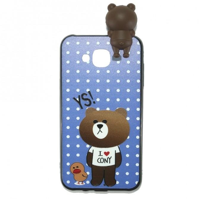 Чохол Cartoon Silicone Case для Samsung J710 (J7-2016) Teddy Bear-1
