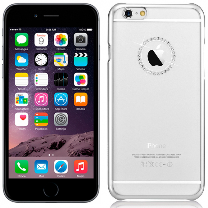 Чехол Comma Crystal Jewelry для iPhone 6S/6 Silver