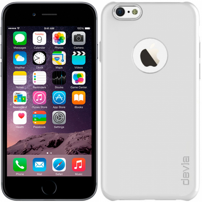 Чехол Devia Chic для iPhone 6/6S Silver