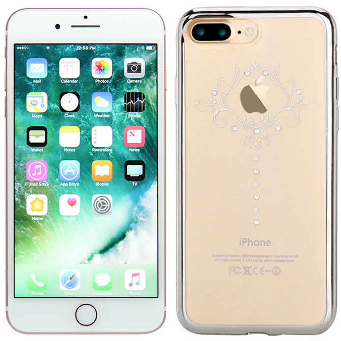 Чохол Devia Crystal Iris soft case для iPhone 7 Plus/8 Plus Срібло
