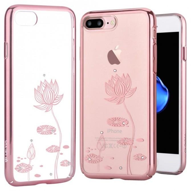 Чохол Devia Crystal Lotus для iPhone 7 Plus/8 Plus Рожеве Золото-1