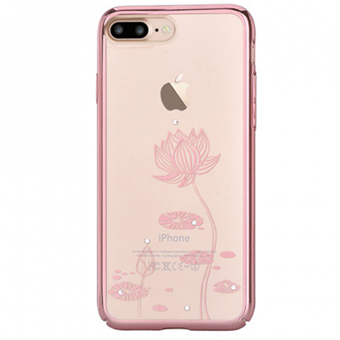 Чохол Devia Crystal Lotus для iPhone 7 Plus/8 Plus Рожеве Золото-3