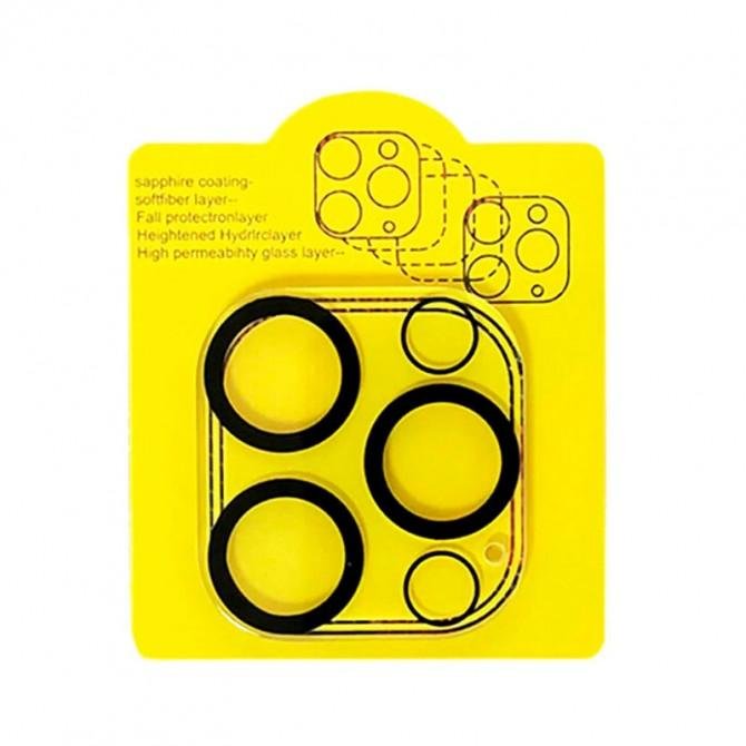 Защитное стекло на камеру Full Block (тех.пак) для Apple iPhone 11 Pro (5.8")/11 Pro Max (6.5"