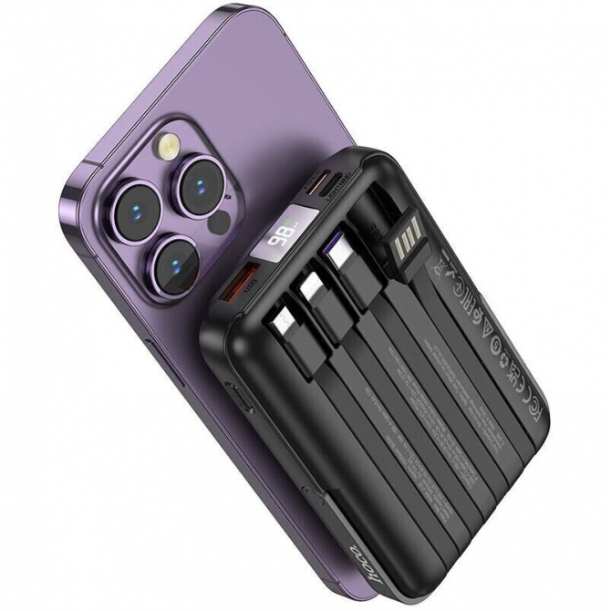 Дополнительная батарея Hoco J135 Rico 22.5W+PD20W (10000mAh) Black-1