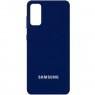 Чехол накладка Original Soft Case Samsung G980 Galaxy S20 Темно Синий FULL