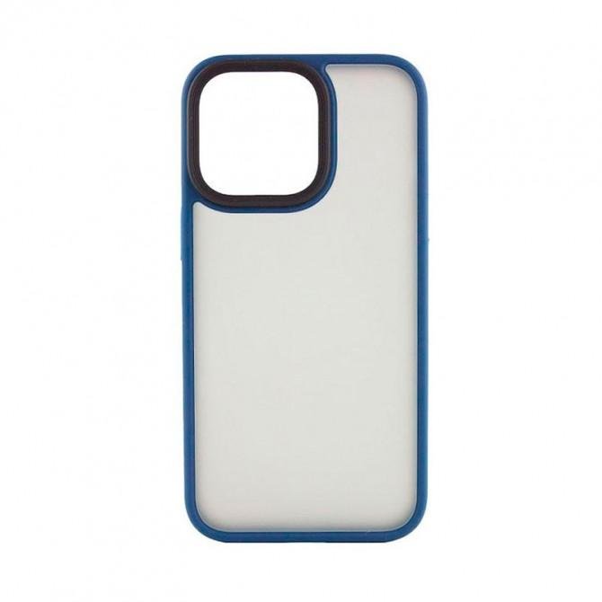 Чехол TPU+PC Metal Buttons для Apple iPhone 15 (6.1") Синий