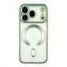 Силиконовый чехол SHINING with MagSafe для iPhone 17 Pro Зеленый