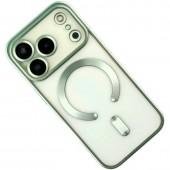 Силиконовый чехол SHINING with MagSafe для iPhone 17 Pro Зеленый