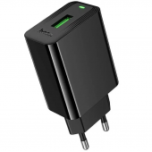 Сетевое зарядное устройство 1USB Hoco CS92A Leader 18W+QC3.0 Black