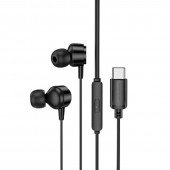 Дротовые наушники Borofone BM94 Sonar universal Type-C 1.2m Black Дротовые наушники Borofone BM94 Sonar universal Type-C 1.2m Black