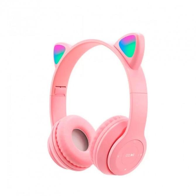 Наушники Bluetooth Headset Cat Ear STN99 Pink