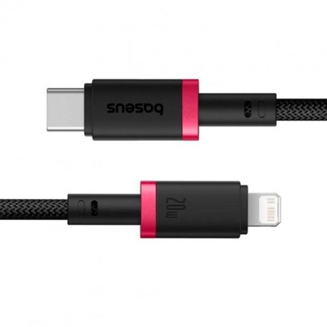 Кабель Baseus Dura Series Type-C to Lightning 20W Black/Red 2m-1