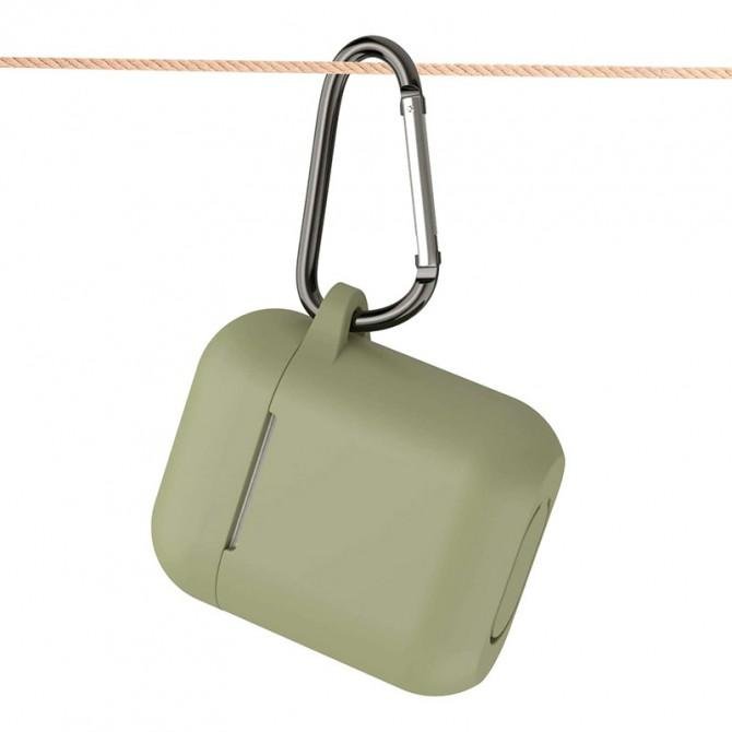 Чехол U-Like Silicone Protective Case For Airpods Khaki-3