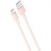 Кабель USB XO NB156 Type-C 2.4A/1m Pink