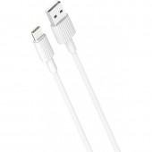 Кабель USB XO NB156 Type-C 2.4A/1m White