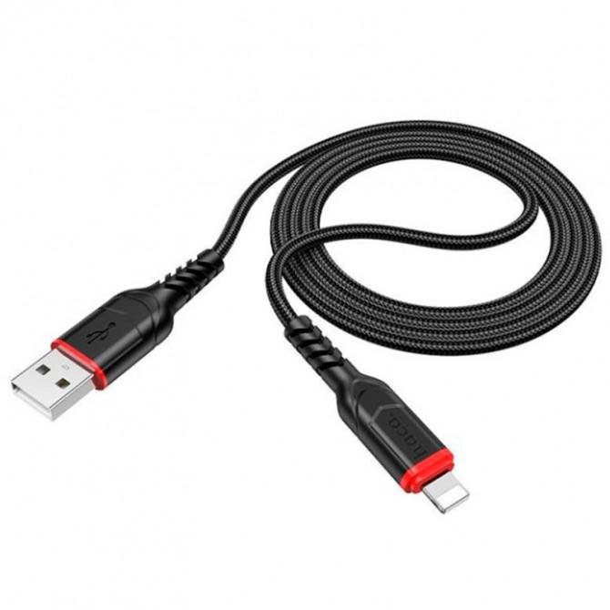 USB Кабель Hoco X59 Vicrtory Lightning Black 1m