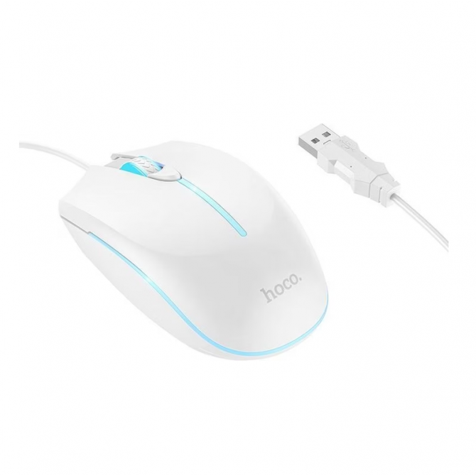 Миша Hoco GM37 Wonderful gaming luminous White