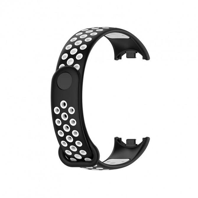 Ремешок для браслета Mi Band 8/9 SPORT Black/White