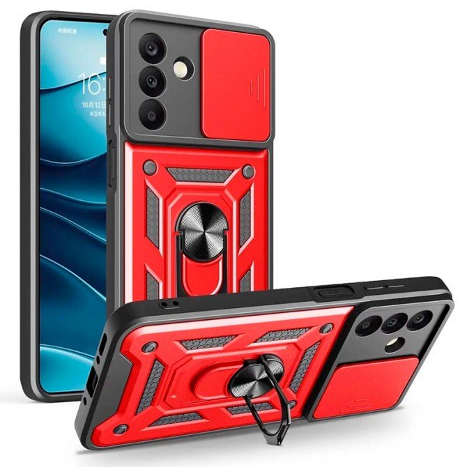 Протиударний чохол для Samsung A266 Galaxy A26 Red (with Camshield and magnet)