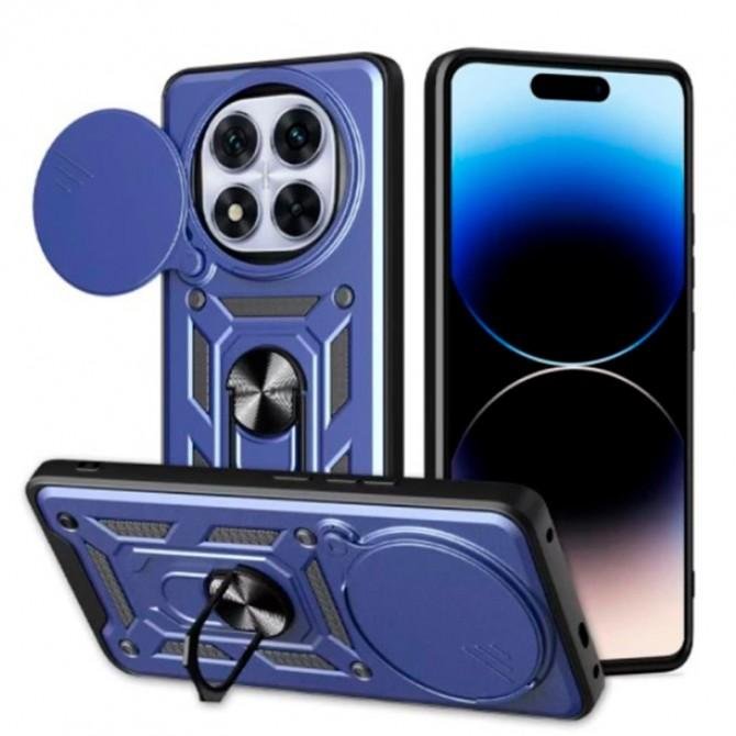 Чехол HONOR Hard Defence Series Xiaomi Redmi Note 14 Pro 4G Blue (with Camshield and magnet)