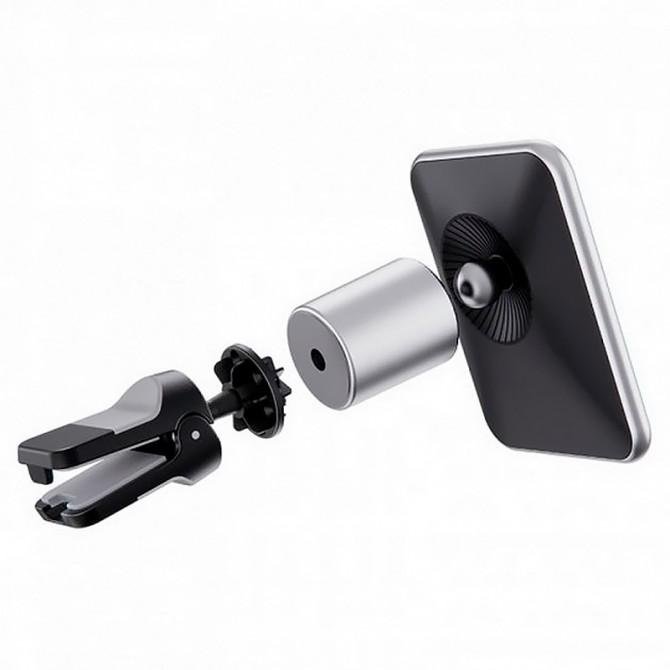 Холдер Borofone BH43 Xperience Magnetic Wireless Charging Black/Silver-1