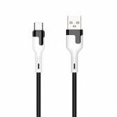 Кабель USB Jellico A6 Type-C 1m 3A Black