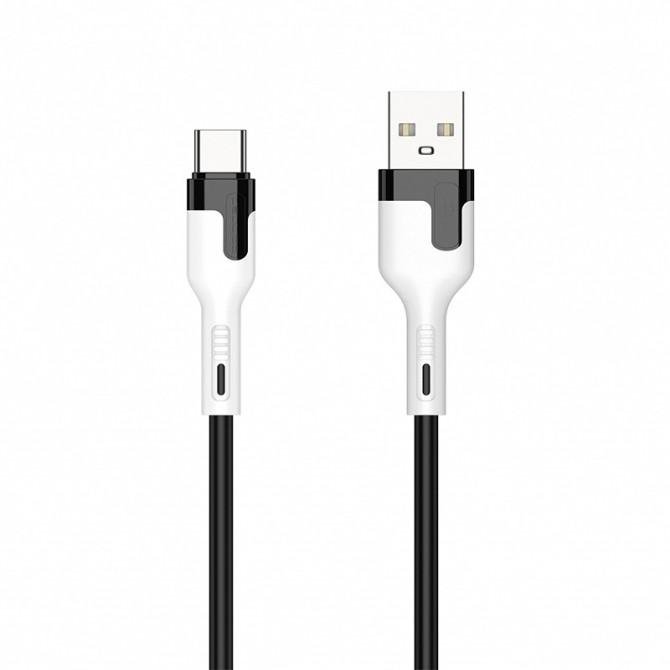 Кабель USB Jellico A6 Type-C 1m 3A Black
