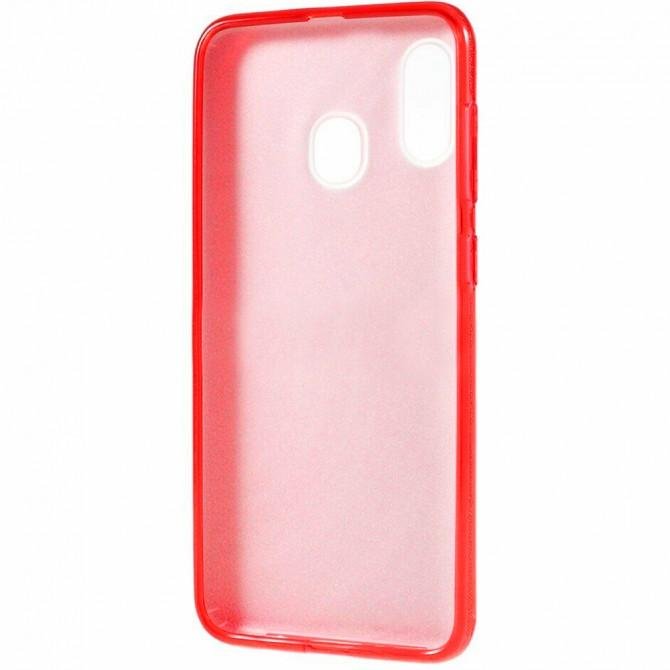 Чехол Silicone 3in1 Блёстки для Samsung A205/A305 Galaxy A20/A30 Red-3