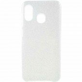 Чехол Silicone 3in1 Блёстки для Samsung A205/A305 Galaxy A20/A30 Silver DEL Чехол Silicone 3in1 Блёстки для Samsung A205/A305 Galaxy A20/A30 Silver DEL