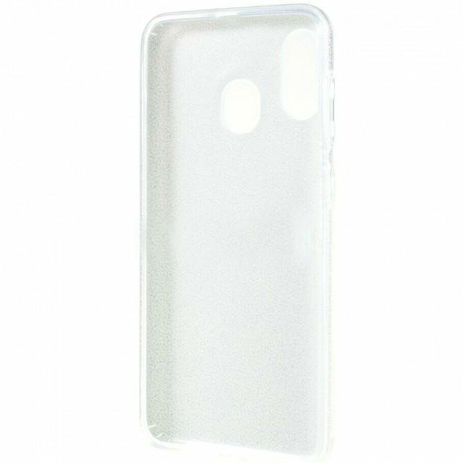 Чехол Silicone 3in1 Блёстки для Samsung A205/A305 Galaxy A20/A30 Silver DEL-3