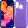 Чохол Silicone 3in1 Блискітки для Samsung A205/A305 Galaxy A20/A30 Фіолетовий