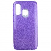 Чехол Silicone 3in1 Блёстки для Samsung A405 Galaxy A40 Violet Чехол Silicone 3in1 Блёстки для Samsung A405 Galaxy A40 Violet