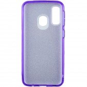 Чехол Silicone 3in1 Блёстки для Samsung A405 Galaxy A40 Violet Чехол Silicone 3in1 Блёстки для Samsung A405 Galaxy A40 Violet