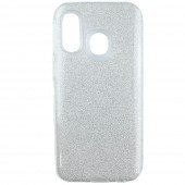 Чехол Silicone 3in1 Блёстки для Samsung A405 Galaxy A40 Silver Чехол Silicone 3in1 Блёстки для Samsung A405 Galaxy A40 Silver