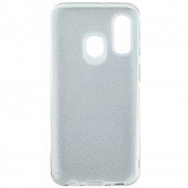 Чехол Silicone 3in1 Блёстки для Samsung A405 Galaxy A40 Silver Чехол Silicone 3in1 Блёстки для Samsung A405 Galaxy A40 Silver