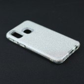 Чехол Silicone 3in1 Блёстки для Samsung A405 Galaxy A40 Silver Чехол Silicone 3in1 Блёстки для Samsung A405 Galaxy A40 Silver